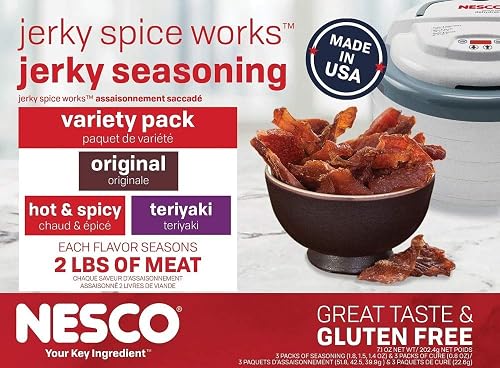 NESCO BJV-6 Jerky Spice Works, 3 Flavors