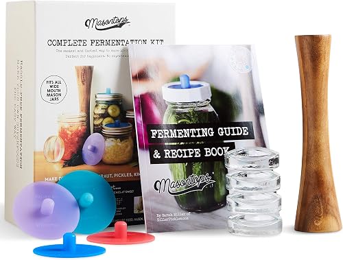 Masontops Complete Mason Jar Fermentation Kit (Wide Mouth)