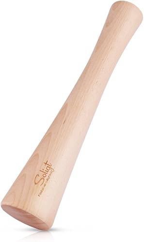 SOLIGT 12-inch Beech Wood Sauerkraut Pounder