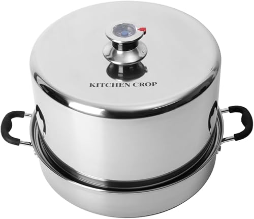 Kitchen Crop Stainless Steel Steam Canner with Temperature Indicator