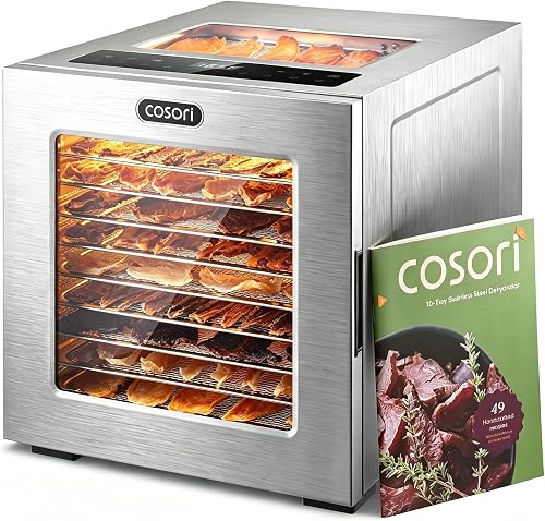 COSORI 10-Tray Stainless Steel Food Dehydrator